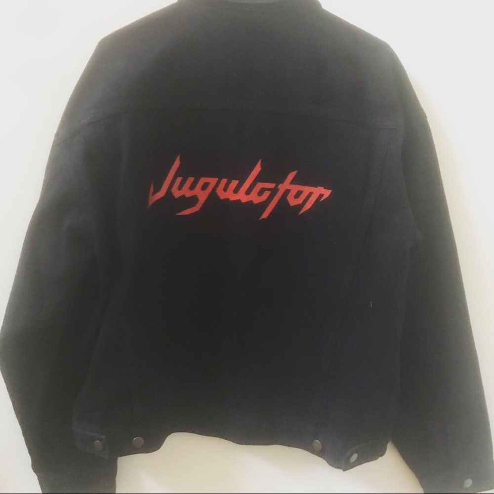 Black Denim Judas Priest Jugulator Jacket size XL